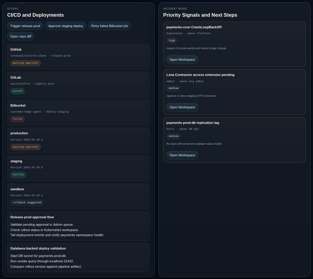 GitOps and incident response